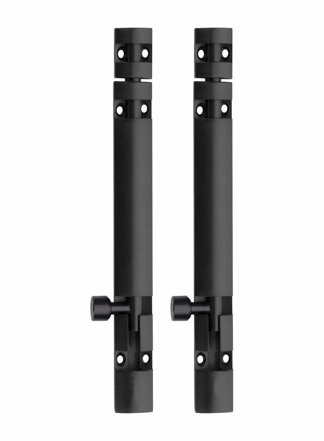 SENSI 2 Pack Premium Aluminum Tower Bolt 6 Inch | Heavy Duty Tower Bolt for Main Door, Bathroom & Bedroom | Kundi Door Latch, Chitakni for Home, Office Doors & Windows | Matt Black Finish - Image 1